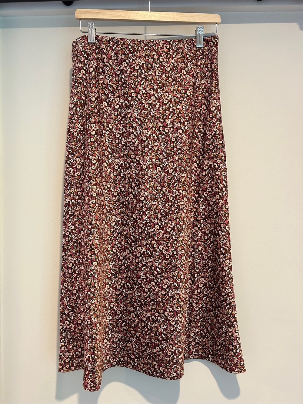 LOFT Floral Midi Skirt